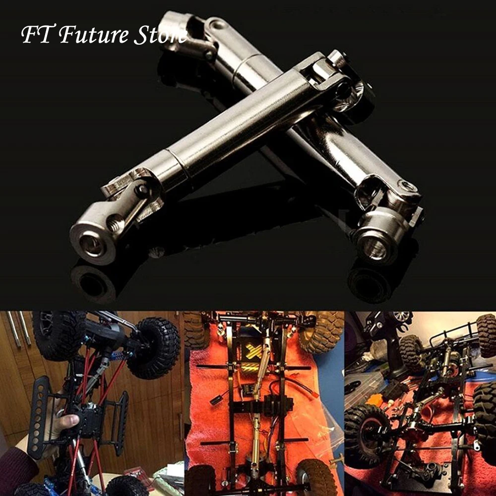 

2Pcs Steel Center Drive Shaft Accessory For D90 90021 SCX10 1:10 RC Car Crawler Speed 115-140mm/90-115mm