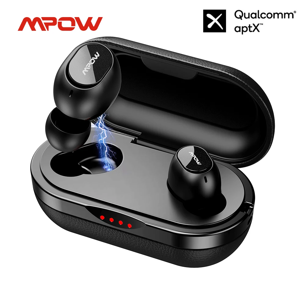 Mpow M5 aptX TWS Earphones Wireless Earbuds Bluetooth 5.0 Headphone with IPX7 Waterproof 36H Playtime for iPhone Xiaomi Huawei