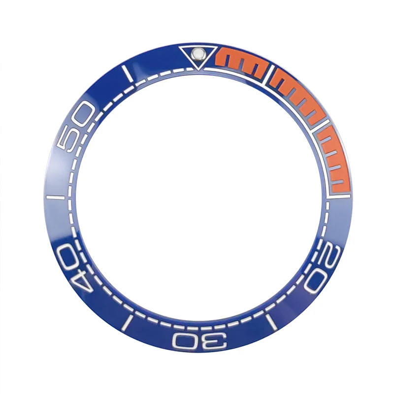 Новинка 41,5 мм высококачественные керамические вставки для подводных лодок/мастер-дайвер мужские часы Сменные аксессуары - Цвет: Blue