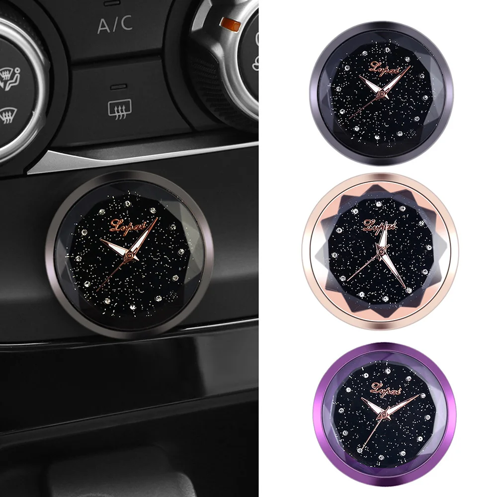 

Car Clock Ornaments Auto Watch Air Vents Outlet Clip Mini Decoration Automotive Dashboard Time Display Clock In Car Accessory 4