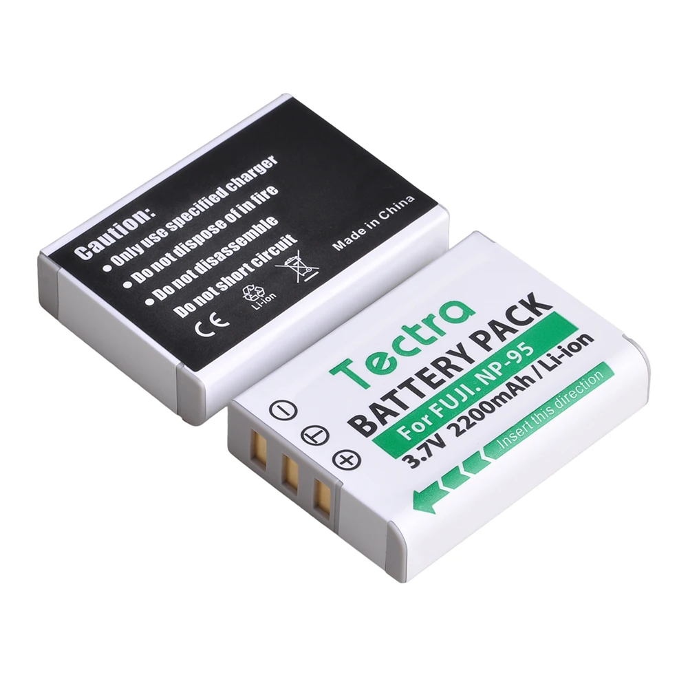 Batteria Ricaricabile Della Macchina Fotografica Di Np-95 Np 95 Della Batteria 2200Mah Per Fujifilm Finepix F30 F31Fd 3D Reale W1 X-S1 X100 X100S