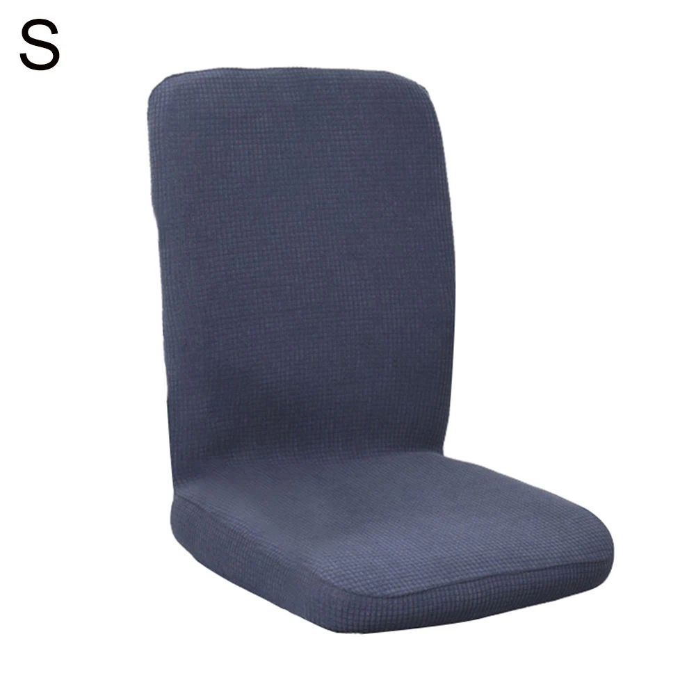 Водонепроницаемый поворотный эластичный чехол на кресло из полиэфира эластичный офисное кресло сиденье Спинка Протектор домашний декор - Цвет: Dark Gray S