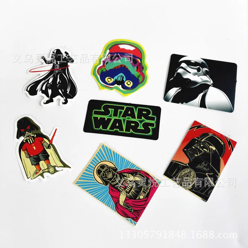 Star Wars клейкая бумага xiao tao zhuang мультфильм Граффити наклейки для автомобиля крутые водонепроницаемые импортные автомобильные наклейки