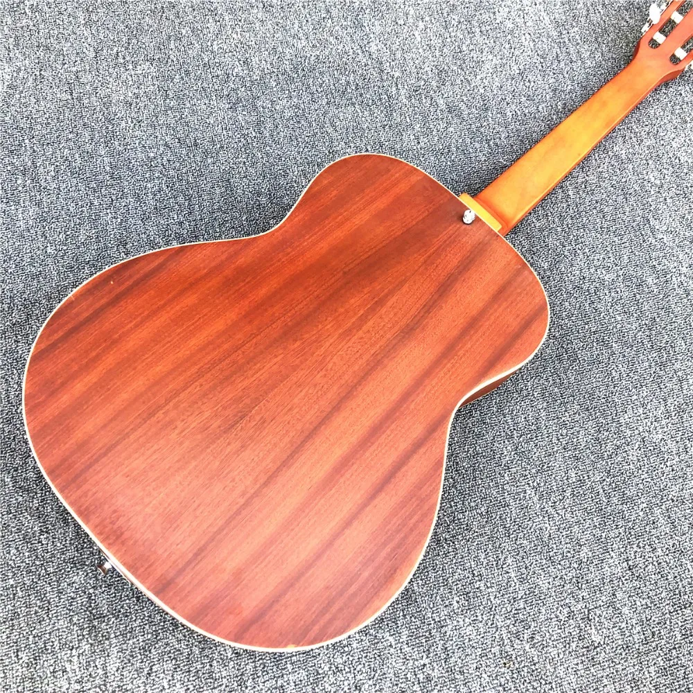 Grote Brown Hollow body Electric Guitar,Facotry Custom Metal top Mini Humbucker Resonator Steel guitara,Free shipping