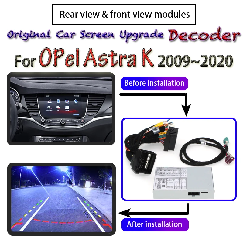 Адаптер для парковочной камеры заднего вида Холден Opel Astra J K 2009 ~ 2020 Connect Original Upgrader