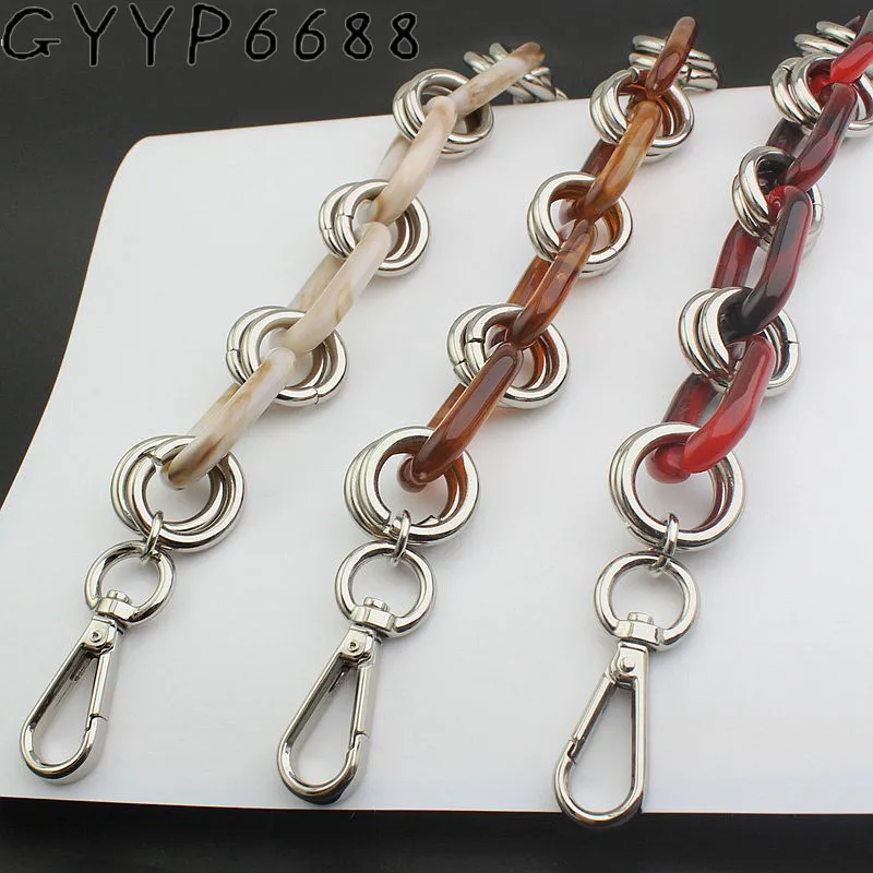 

NEW fashion 24mm DIY handles Resin chian bags strap bag parts easy matching Accessory Factory Quality Plating Cover