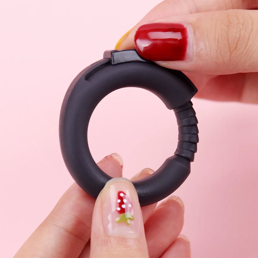 Anneau en Silicone réglable, anneau de verrouillage du sperme, anneaux de retard, prépuce fixe, joint torique, anneau fin, jouets sexuels_voghion.com