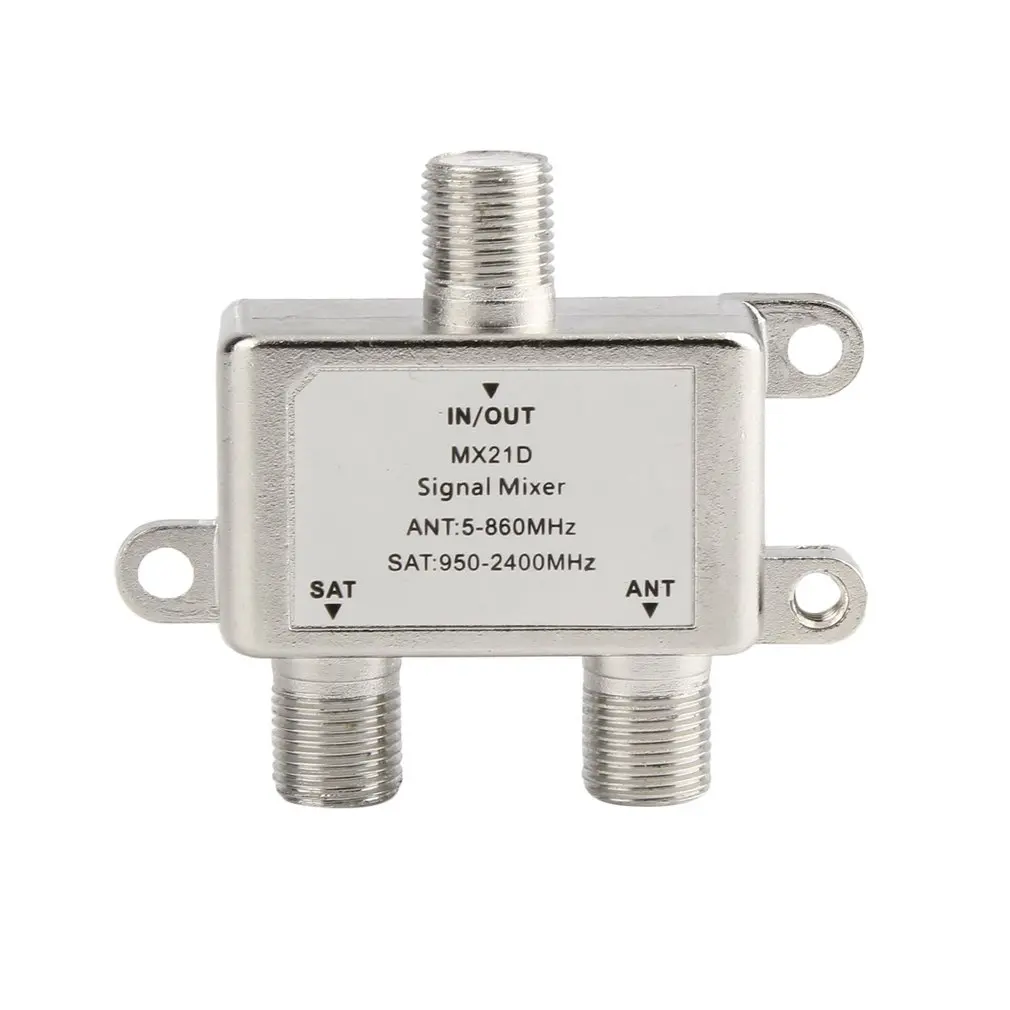 Waterproof 2 in 1 Ways Satellite Splitter TV Signal Cable Mixer SAT/ANT Diplexer Light-weight &amp Compact | Электроника