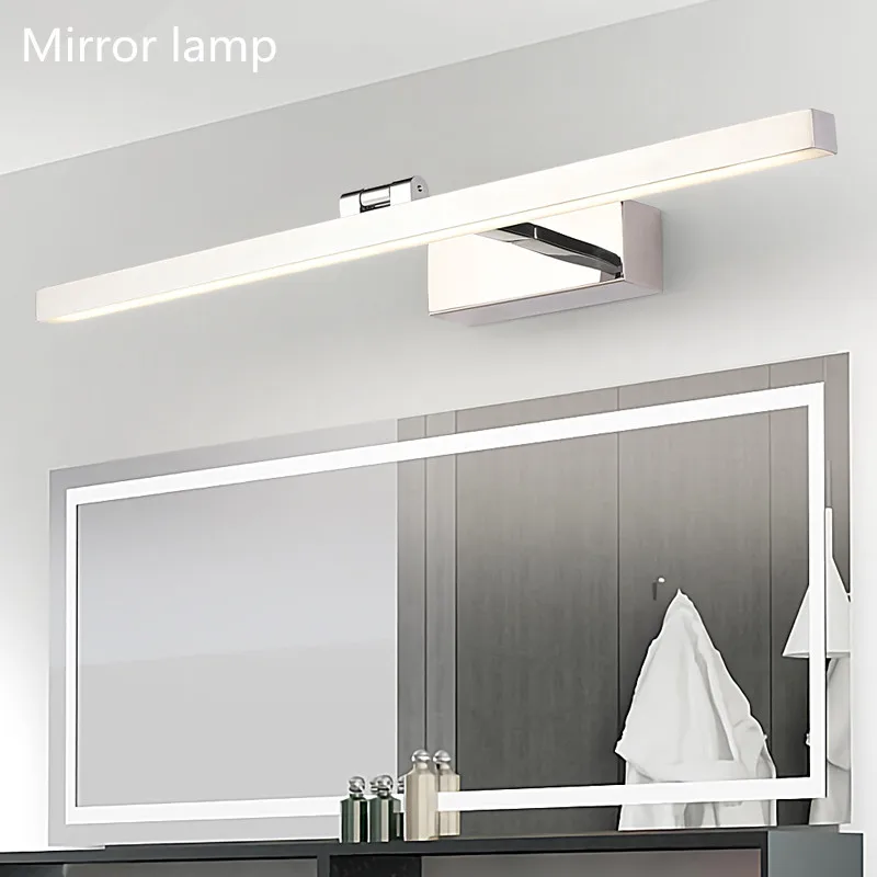 

New Nordic modern led mirror headlight waterproof fog toilet bathroom wall lamp metal mirror cabinet mirror light