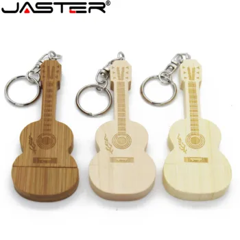

JASTER Order LOGO maple Wood Guitar style pendrive 4gb 8gb 16gb 32gb usb2.0 usb Flash Drive gift pendrive