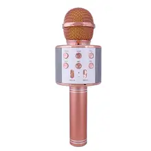 Ortable Размер WS858 беспроводной микрофон Высокая чувствительность домашний KTV воспроизведение музыки Oneline чат караоке микрофон