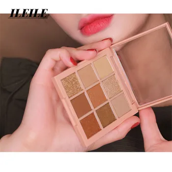 

Beauty Glazed Makeup Eyeshadow makeup brushes 9 Color Shimmer Pigmented Eye Shadow Palette Make up Palette maquillage