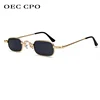 OEC CPO винтажные Квадратные Солнцезащитные очки для мужчин Роскошные брендовые дизайнерские металлические солнцезащитные очки женские модн... ► Фото 1/6