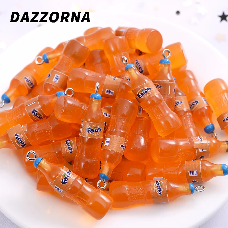 Cartoon Cute Drink Bottle Shape Acrylic Pendants Charm Pendants For Jewelry Makeing Diy Handmade Bracelet 5clors 10Pcs/Pack acrylic charms