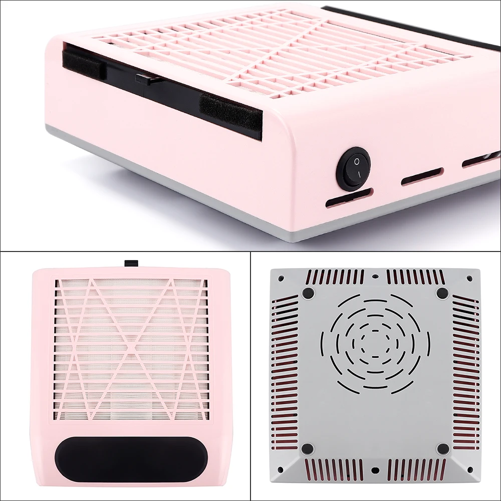 

80W Nail Dust Salon Tools Suction Dust Collector Fan Vacuum Cleaner Manicure Machine Tools Strong Power Nail Fan Art Manicure 20
