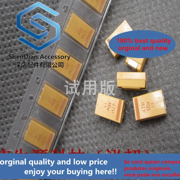 20 штук только оригинальная новая SMD Танталовый конденсатор с алюминиевой крышкой