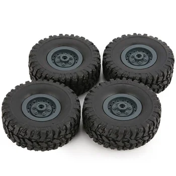 

4Pcs Rubber Wheel Rim Tire Tyre for RC 1/16 Climbing Crawler Car WPL B-1/B-24/C-14/C-24/B-16 Truck Model Spare Parts Accessories