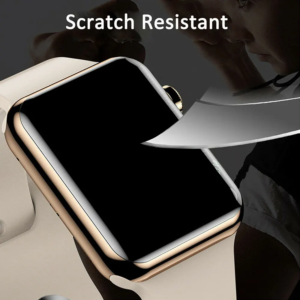 6D УФ жидкое закаленное стекло для Apple Watch 38 мм 42 мм 40 мм 44 мм Защитная пленка для экрана Полный Клей закаленное стекло пленка для iWatch 4 3 2