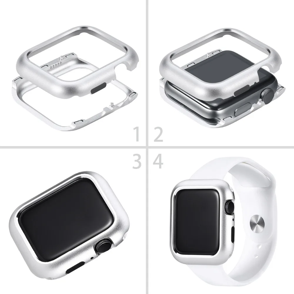 Чехол Serilabee Mago для apple watch 4, 5, 3, 2, 1, 40 мм, 44 мм, защитный чехол из алюминиевого сплава с магнитным покрытием для iwatch series 4, 3, 2, 1, 5