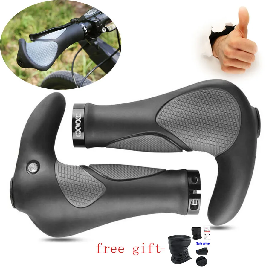Deemount Ergonomic Bicycle Grips Tpr Rubber Integrated Mtb Rider Hand