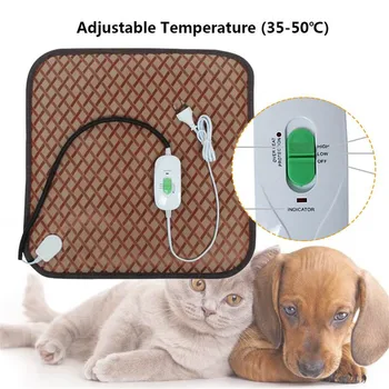 

New 20W Pet Dog Cat Winter Warm Electric Heated Pad Mat Carpet Animals Pet Plush Bed Blanket Heater Carpet Heating Waterproof Pa