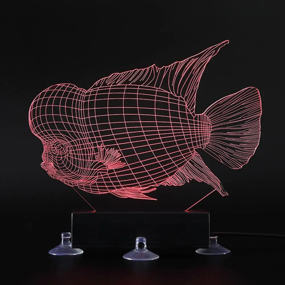 LanLan светодиодный 3D Красочный Дайвинг Свет синхронизации дистанционного Ландшафтный аквариум лампа