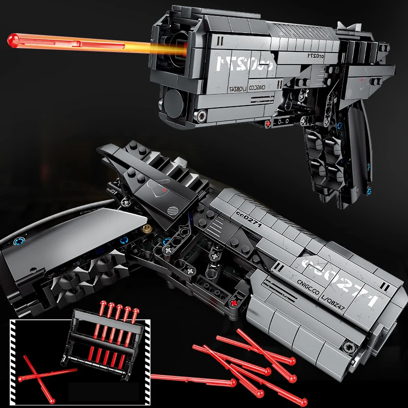 

Technic Power Gun Compatible Legoingly AK47 AWP Pistol Rifle Desert Eagle Submachine SWAT Military weapon Building Blocks toys