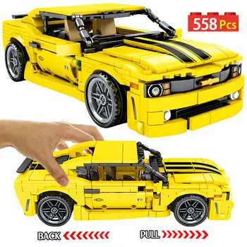 

558pcs Building Blocks Moc Technic Chevrolets Camaro ZR1 Model City Technic Car Enlighten Bricks Toys for kids 701504