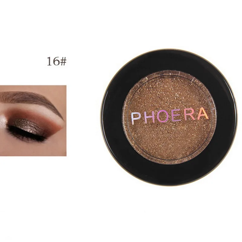 16 Shimmer Тени для век макияж матовые стойкие тени для век порошок блеск пигмент одиночные тени для век для женщин Красота Косметика - Цвет: 16