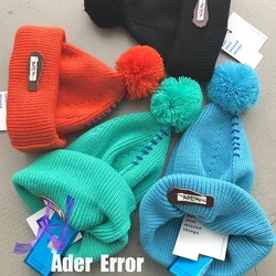 ADER ERROR Knitted Hat Crumple Label Ball Knitted Hat Wavy Embroidered Cold Hat