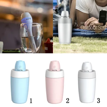

Home Car Mini USB Powered Humidifier Ultrasonic Cool Mist Air Humidifier LED Night Light with 280ml Separated Water Tank