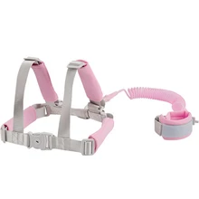 Поводок для малышей 2 в 1, браслет с защитой от потери для детей, плечевой ремень, рюкзак, безопасная ходьба, нескользящий, регулируемый, для детей