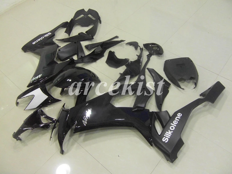 

4Gifts New ABS Motorcycle Fairings Kit Fit for kawasaki Ninja ZX-10R ZX10R 2008 2009 2010 10R 08 09 10 Bodywork set black white