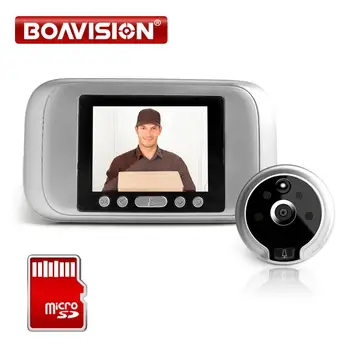 

4.3 Inch Video Doorbell Zinc Alloy Video Door Phone 120 Degree 2MP Peephole Viewer PIR Night Vision Recording Photo Intercom