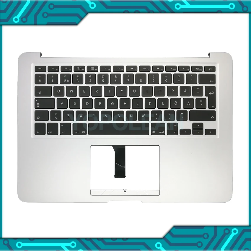 Новая Подсветка клавиатуры Topcase со шведской клавиатурой для MacBook Air 13 дюймов A1466