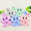 1pcs Silicone Teethers  Baby Teething Necklace Toy Elephant Food Grade Silicone Cartoon Nursing Tiny Rod 3