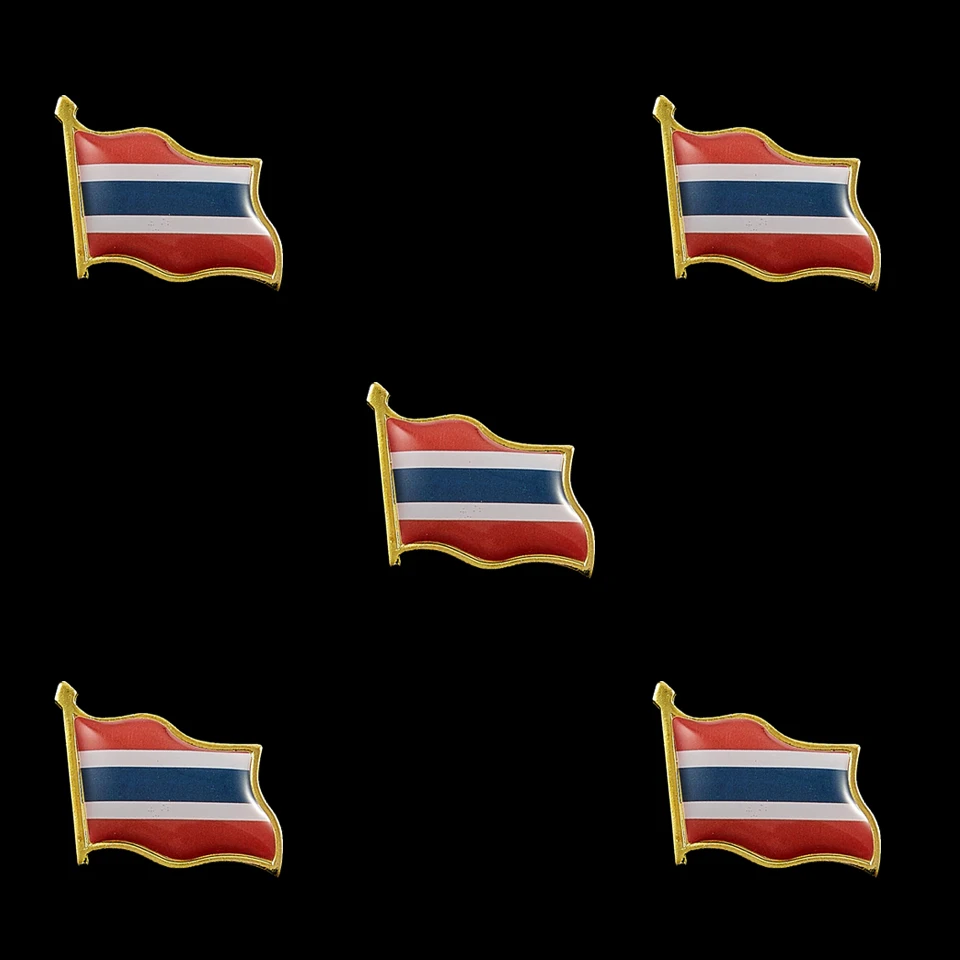 5 шт. металлический значок с отворотом в Таиланде эмаль передняя и бабочка зажим