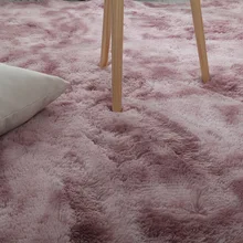 Пыльно-розовый Ковер супер галстук из мягкой ткани-крашеный художественный ковер длинноволокнистый хлопковый напольный коврик для спальни градиентный ковер для гостиной украшение дома