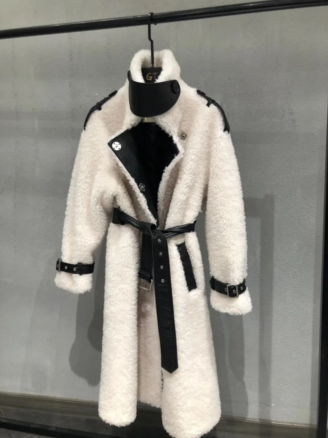 Пальто из натурального меха ягненка, зимняя куртка, женское длинное пальто, новинка, модная женская шуба из настоящей овчины