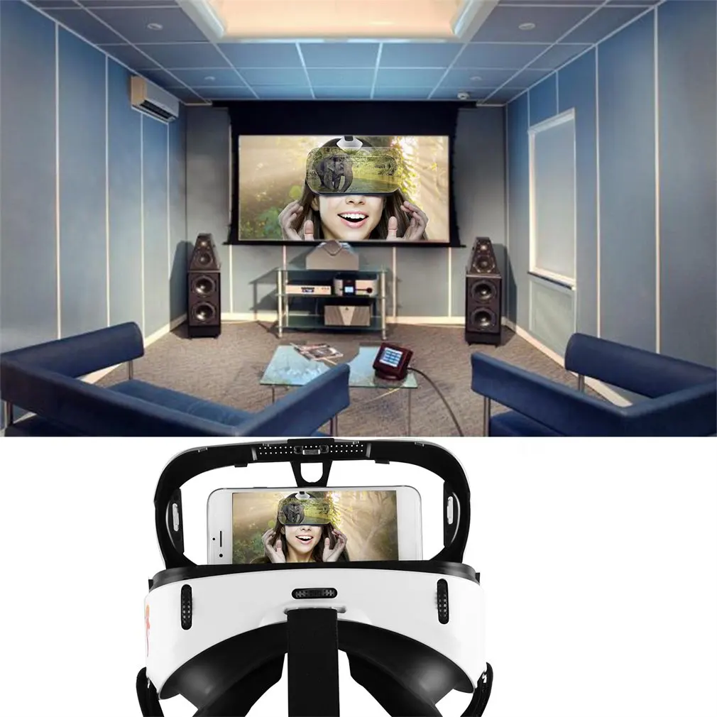 3D стекло es VR Виртуальная реальность карта гарнитура шлем для смартфона samsung VR стекло es игровое устройство Blu-Ray стекло объектив