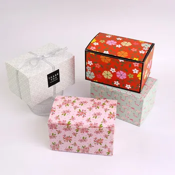 

20pcs Creative square biscuits cookies snack packaging boxes festival party favors gift box diy baking decoration paper boxes