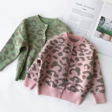 Autumn New Baby Girls Clothes Children Knitted Cardigan Casual O-neck Sweaters Toddler Kids Pocket Knitwear age 2 3 4 6 7 Y