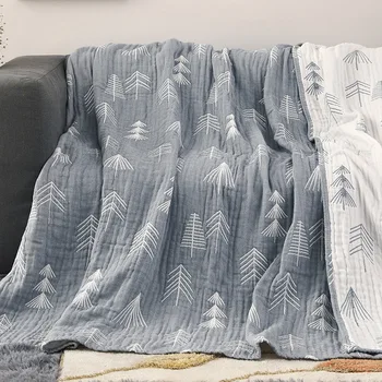 

High quality Nap blanket Home bedding 100% soft cotton coverlet soft toweling quilt