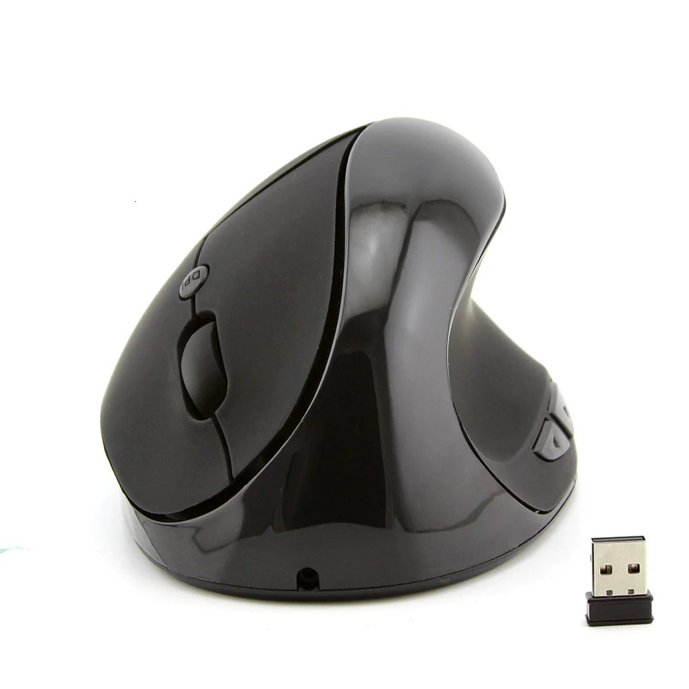 Беспроводная перезаряжаемая Вертикальная мышь эргономичная оптическая компьютерная Портативная USB мышь 1600 dpi для ноутбуков Xiaomi