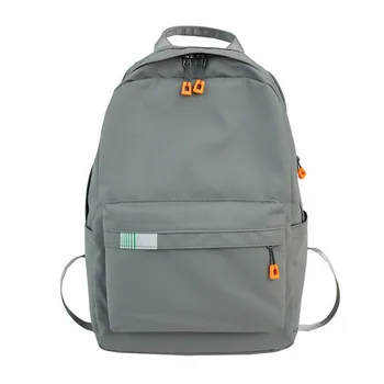 

Teen Boys Backpacks School Bags Nylon Black Reflective School Back Pack Men High Student Campus Bagpack Lightweight Backbag Gray