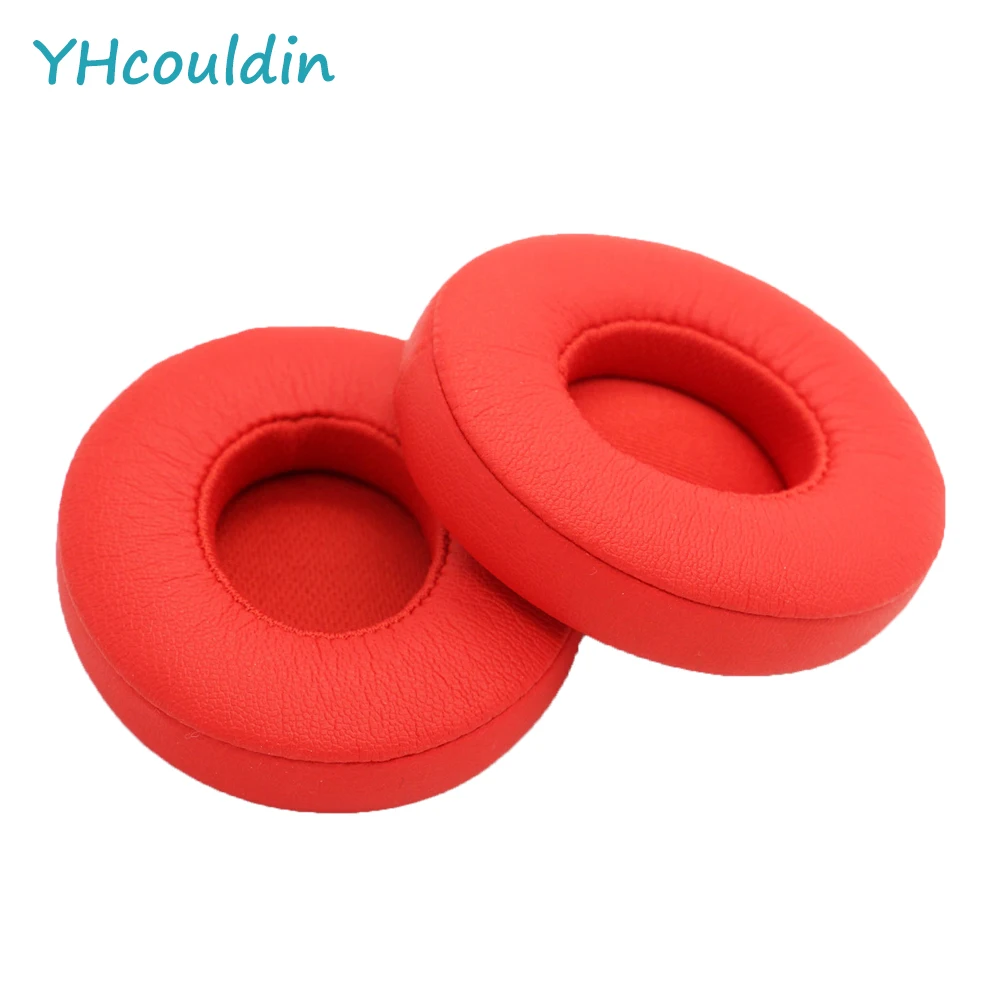 YHcouldin Protein Leather Ear Pads for Beats Solo 2 and Solo 3 Wireless Bluetooth Headphones Replacement Ear Cushions Earpads