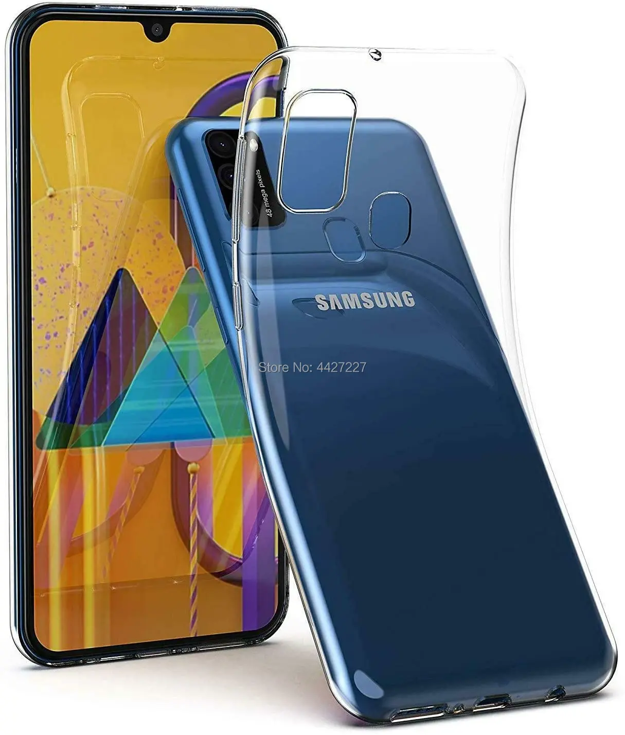 Чехол для Samsung Galaxy A21S M21 M11 M31 A31 A41 A51 A71 роскошный мягкий прозрачный тонкий чехол