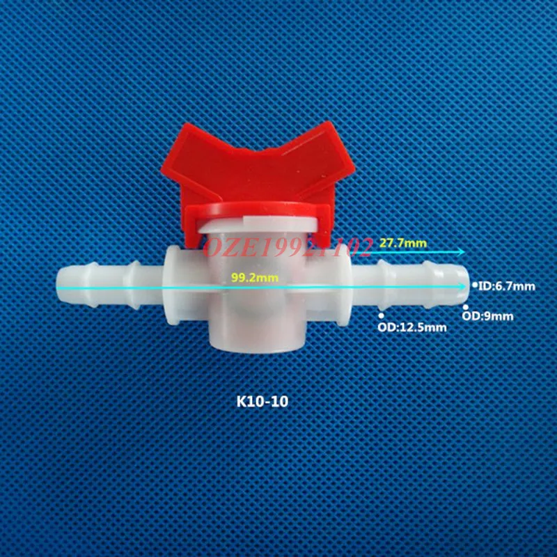 

1PC 4mm 6mm 8mm 10mm 12mm 16mm 20mm flexible pipe Hose Pagoda ball valve 2 Way Plastic Aquarium Irrigation Hose connector