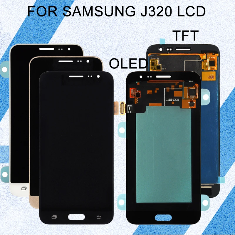 Catteny для Samsung J3 2016 дисплей J320 Lcd сенсорный экран дигитайзер сборка J320M J320F J320H J320FN