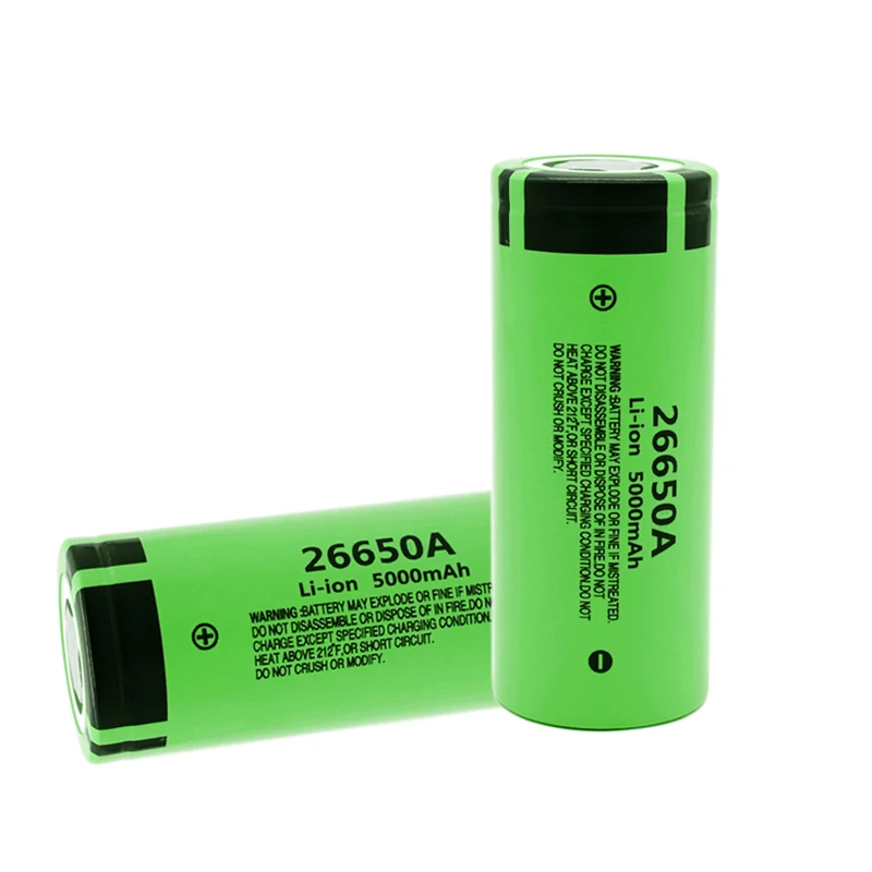 Аккумулятор для Panasonic 26650A 3,7 V 5000mAh высокой емкости 26650 литий-ионная аккумуляторная батарея